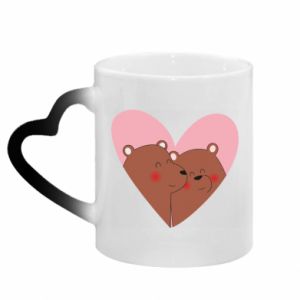Kubki magiczne z uchwytem w kształcie serca