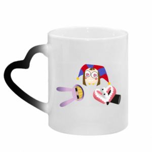 Kubki magiczne z uchwytem w kształcie serca