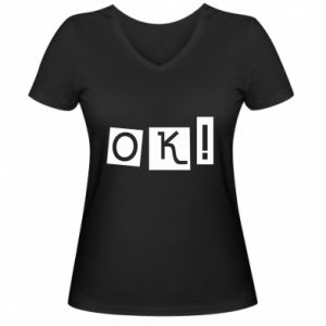 Koszulki V-neck damskie