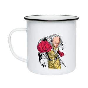Kubek emaliowany One Punch Man uderza