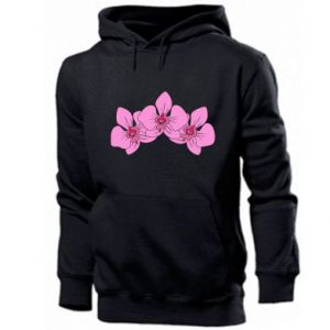 Bluza z kapturem męska Orchid flowers