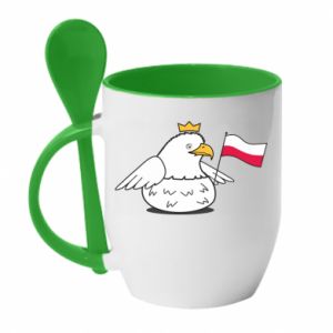 Kubki z ceramicznymi łyżkami