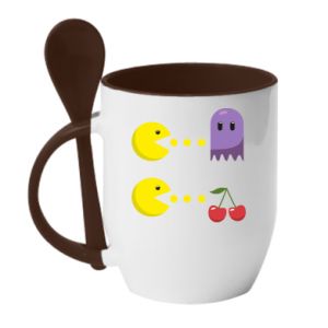 Kubki z ceramicznymi łyżkami