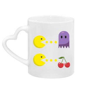 Kubki z uchwytem w kształcie serca