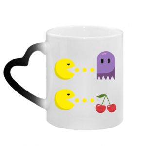 Kubki magiczne z uchwytem w kształcie serca