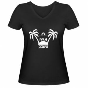 Koszulki V-neck damskie