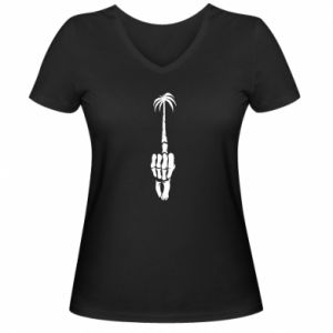 Koszulki V-neck damskie