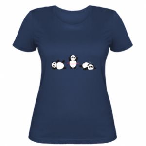 Koszulka damska z pandami Panda Joga