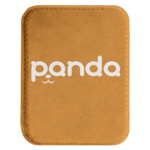 Naszywka prostokątna zaokrąglona z pandami Panda smirk