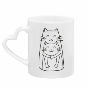 Kubki z uchwytem w kształcie serca