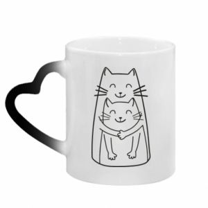Kubki magiczne z uchwytem w kształcie serca