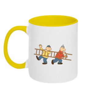 Kubek dwukolorowy Pat i mata i drabina