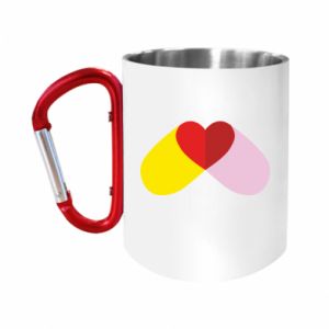 Kubki metalowe z uszkiem karabińczykiem