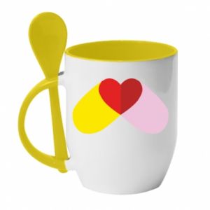 Kubki z ceramicznymi łyżkami