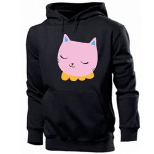 Bluza z kapturem męska z kotami Pink cat