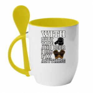 Kubki z ceramicznymi łyżkami