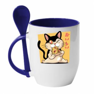 Kubki z ceramicznymi łyżkami
