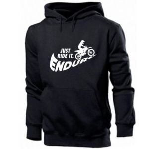 Bluza z kapturem męska Po prostu jedź  Enduro