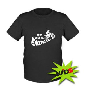 Koszulka dziecięca Po prostu jedź  Enduro