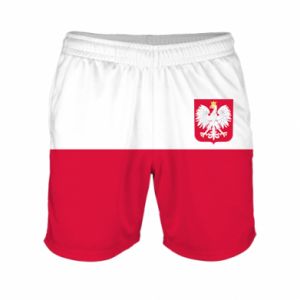 Męskie szorty sportowe Fullprint Polska flaga z godłem