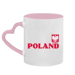 Kubki z uchwytem w kształcie serca dwukolorowe