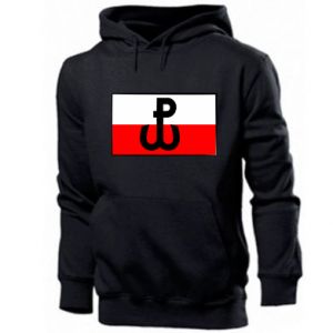 Bluza z kapturem męska Polska Walcząca i flaga Polski