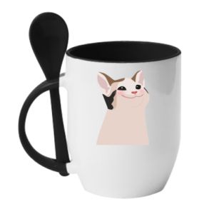 Kubki z ceramicznymi łyżkami