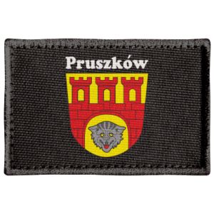 Naszywka prostokątna Pruszków. Herb.