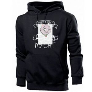 Bluza z kapturem męska z kotami Przepraszam, nie mogę. Mam plany z moim kotem