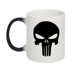 Kubek-zmieniający kolor brokatowy Punisher