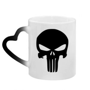Kubek magiczny z uchwytem w kształcie serca Punisher