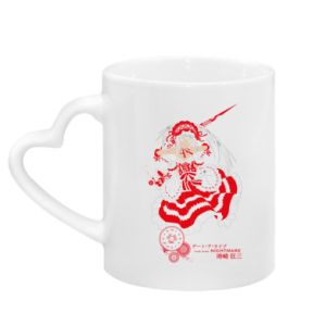 Kubki z uchwytem w kształcie serca