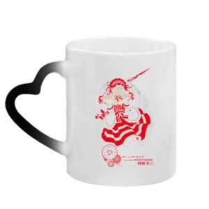 Kubki magiczne z uchwytem w kształcie serca