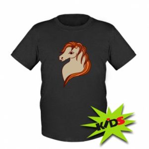 Koszulka dziecięca z końmi Red horse