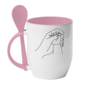 Kubki z ceramicznymi łyżkami