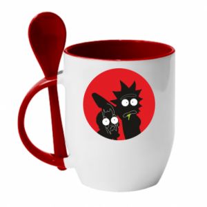 Kubki z ceramicznymi łyżkami