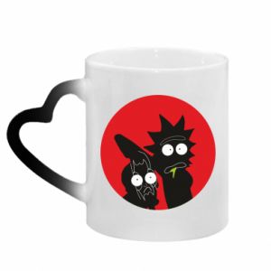 Kubki magiczne z uchwytem w kształcie serca