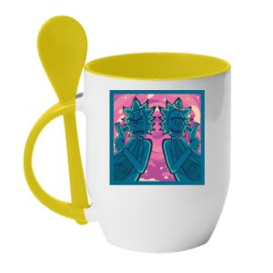 Kubki z ceramicznymi łyżkami