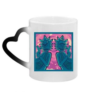 Kubki magiczne z uchwytem w kształcie serca