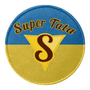 Naszywka okrągła dla taty S - Super tata