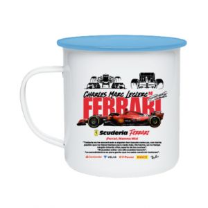 Kubek ceramiczny w stylu retro Scuderia Ferrari