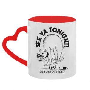 Kubki z uchwytem w kształcie serca dwukolorowe