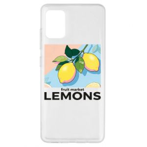 Etui na Samsung A51 Sklep z owocami cytryny