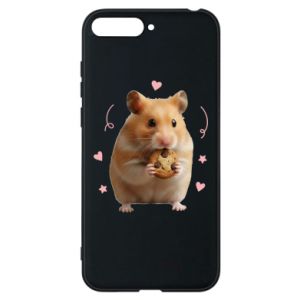Etui na Huawei Y6 2018 Słodki chomik z ciasteczkami