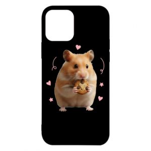 Etui na iPhone 12/12 Pro Słodki chomik z ciasteczkami