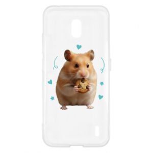 Etui na Nokia 2.2 Słodki chomik z ciasteczkami - PrintSalon Etui na Nokia 2.2 Słodki chomik z ciasteczkami