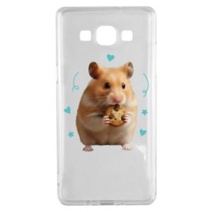 Etui na Samsung A5 2015 Słodki chomik z ciasteczkami - PrintSalon Etui na Samsung A5 2015 Słodki chomik z ciasteczkami