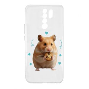 Etui na Xiaomi Redmi 9 Słodki chomik z ciasteczkami - PrintSalon Etui na Xiaomi Redmi 9 Słodki chomik z ciasteczkami