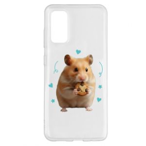Etui na Samsung S20 Słodki chomik z ciasteczkami - PrintSalon Etui na Samsung S20 Słodki chomik z ciasteczkami