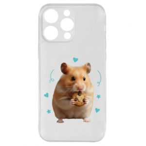 Etui na iPhone 15 Pro Max Słodki chomik z ciasteczkami - PrintSalon Etui na iPhone 15 Pro Max Słodki chomik z ciasteczkami